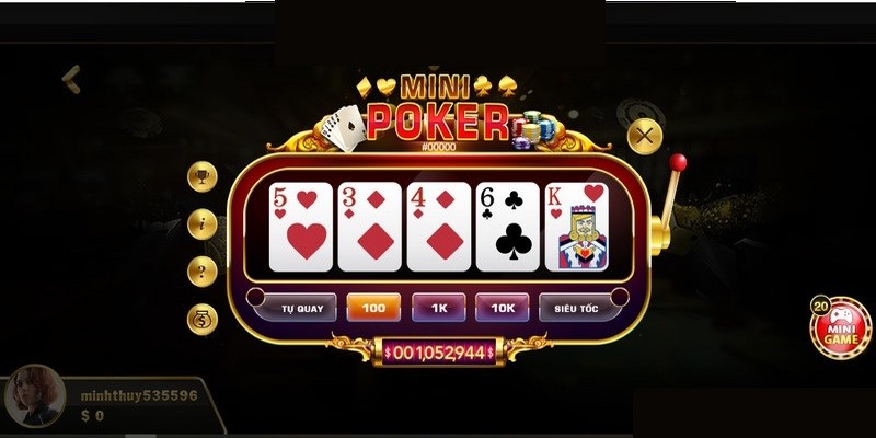 Chơi Mini Poker tại Fb88 - Fb88 nhà cái hàng đầu Việt Nam